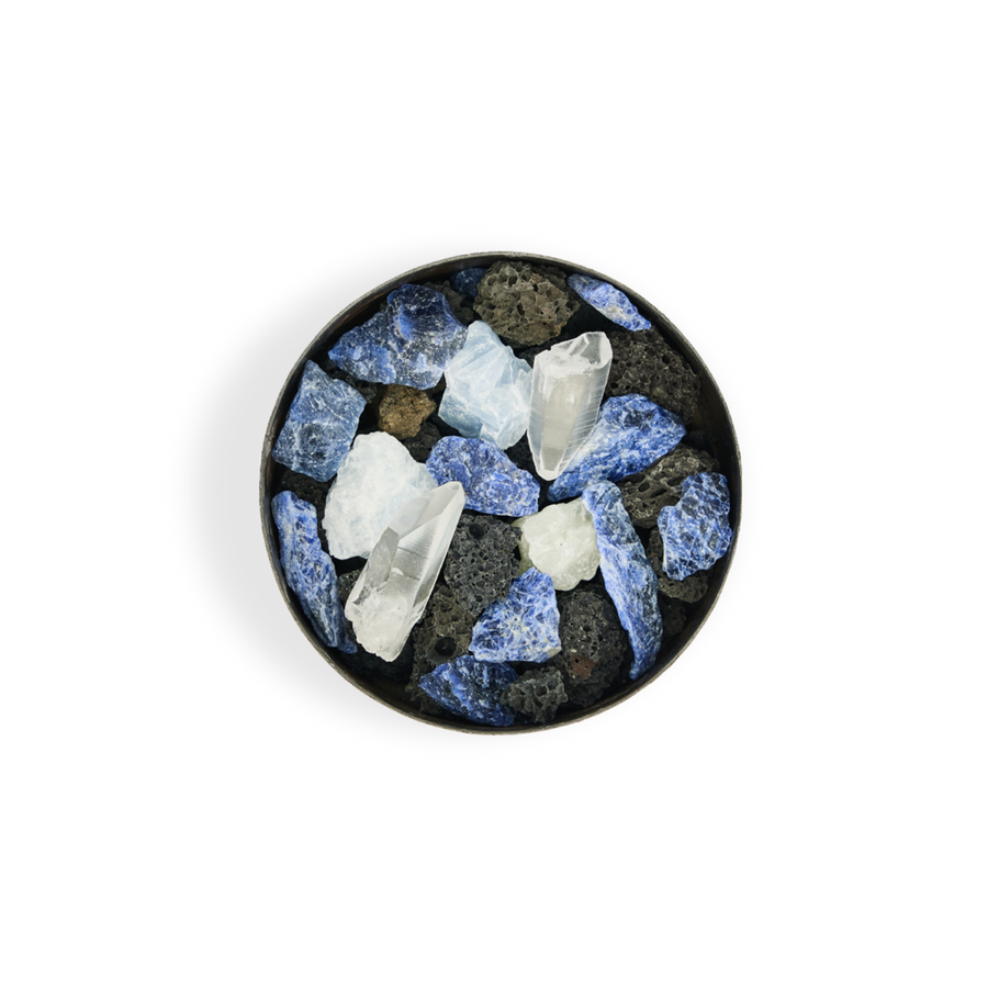 Small Pot Pourri Mineral Lava Blue - Black Uddu - SNUD