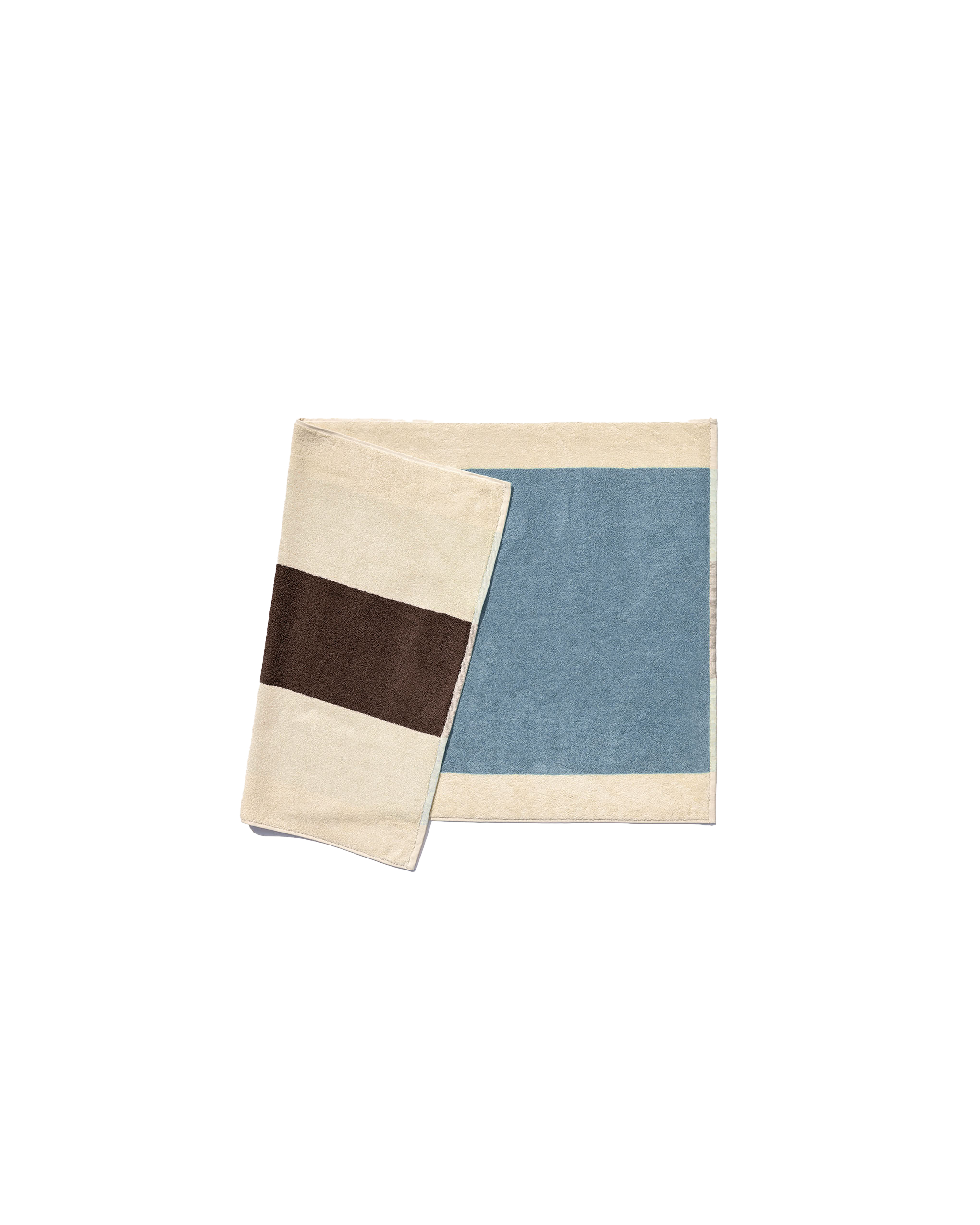 Bath mat Sky Blue Brown - SNUD