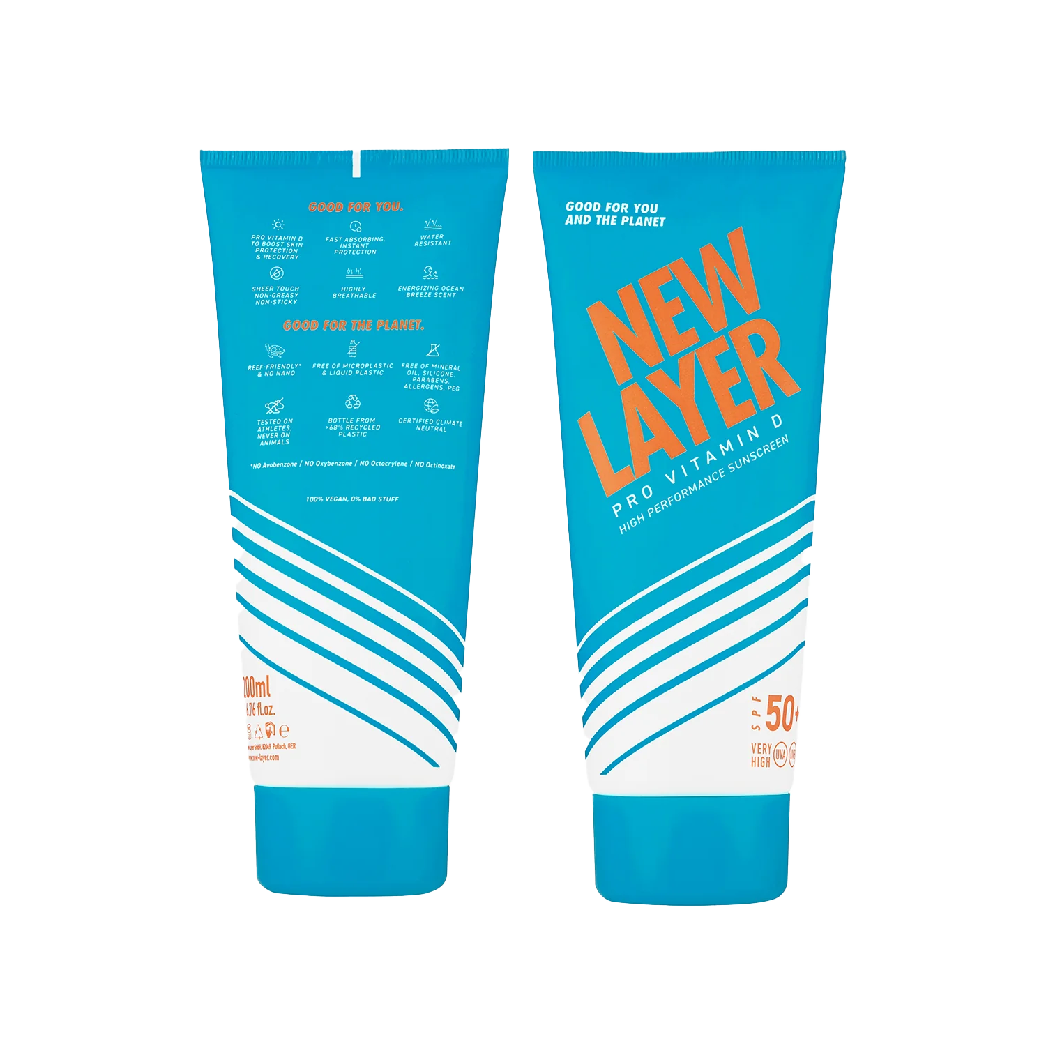 New Layer Koerper  Sonnencreme 50 200ml - SNUD