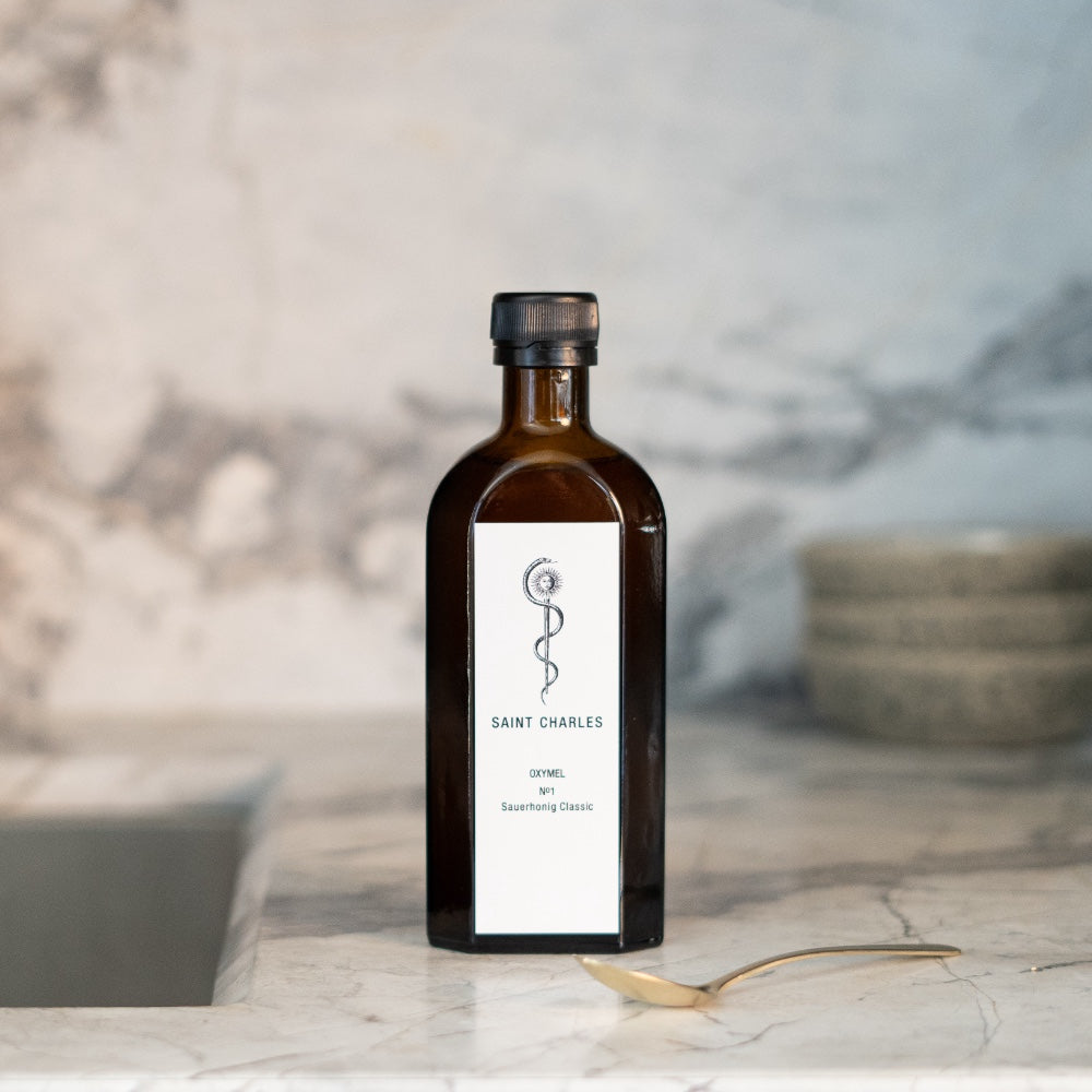 SAINT CHARLES Oxymel Sauerhonig aus Bio-Blütenhonig aus dem Weinviertel und naturtrübem Bio-Apfelessig