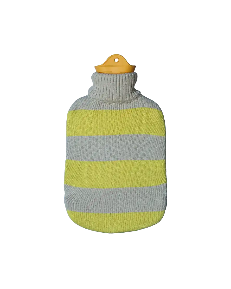 Suite702 Wärmeflasche gelb gestreift - SNUD