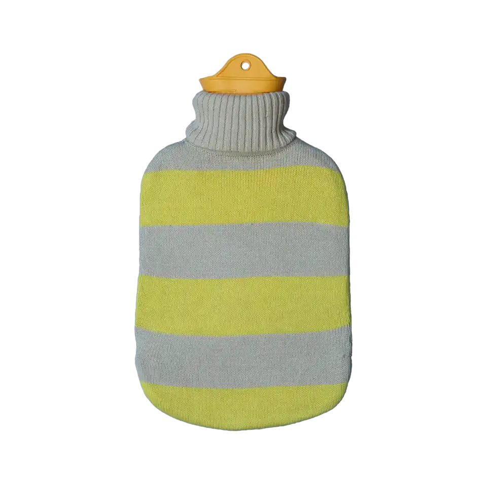 Suite702 Wärmeflasche gelb gestreift - SNUD