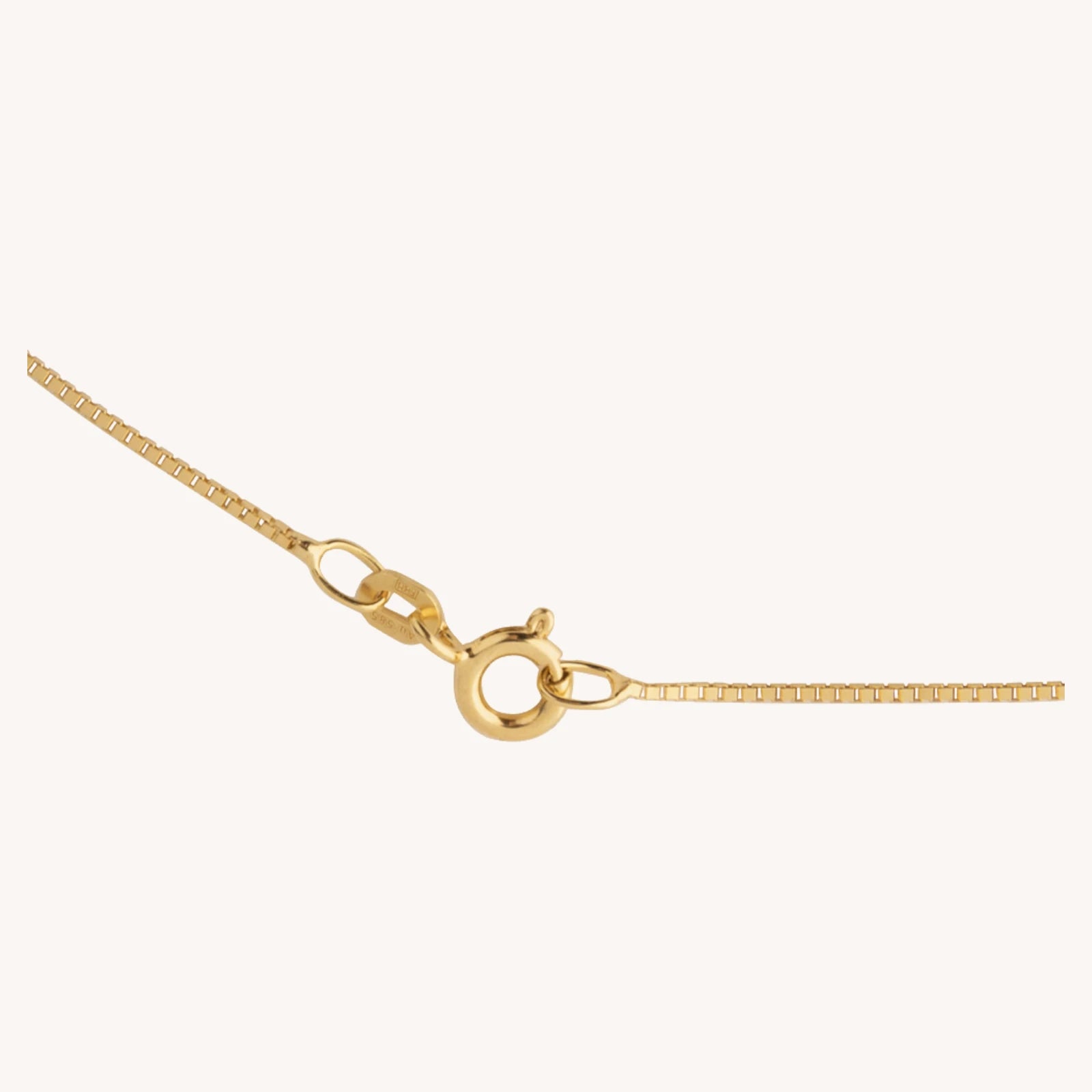 Modern Chain aus 14 K Echtgold, Verschluss im Detail