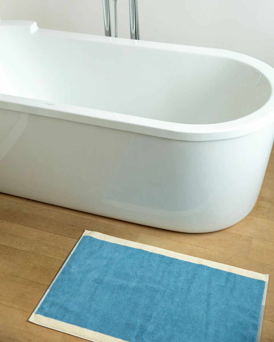 Suite702 Bath mat Sky Blue Brown