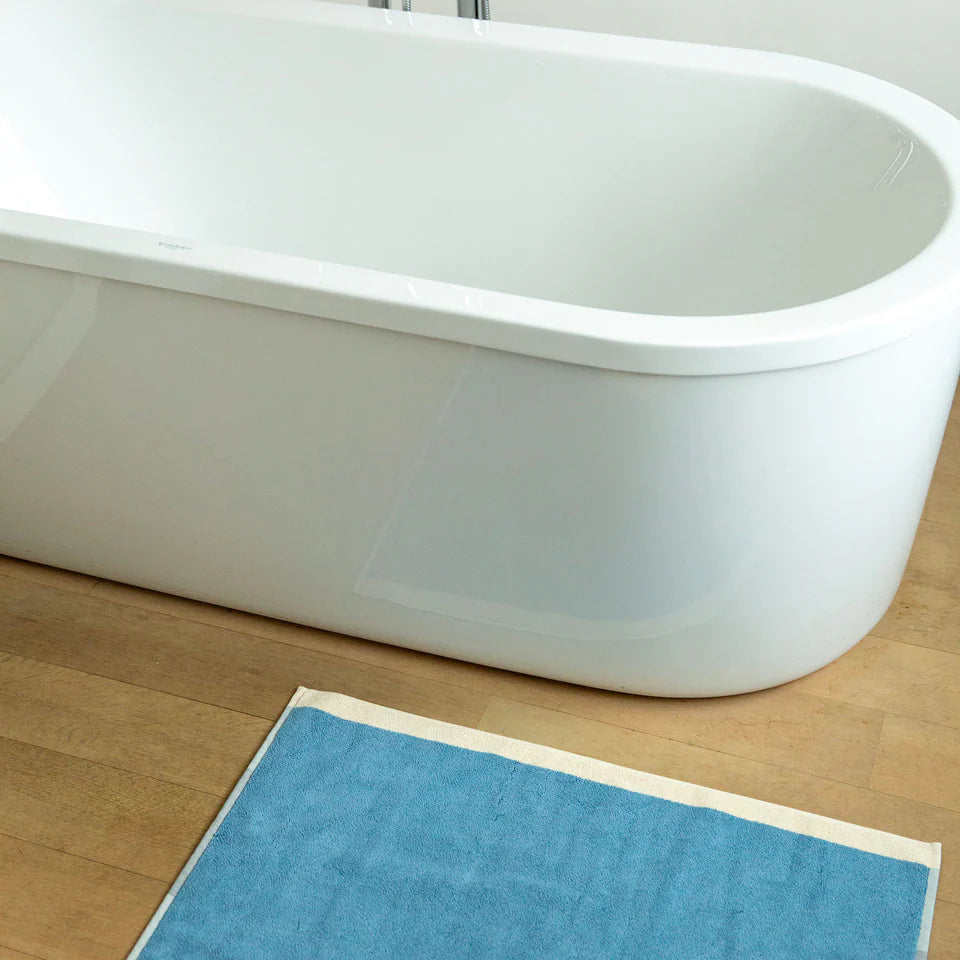 Suite702 Bath mat Sky Blue Brown