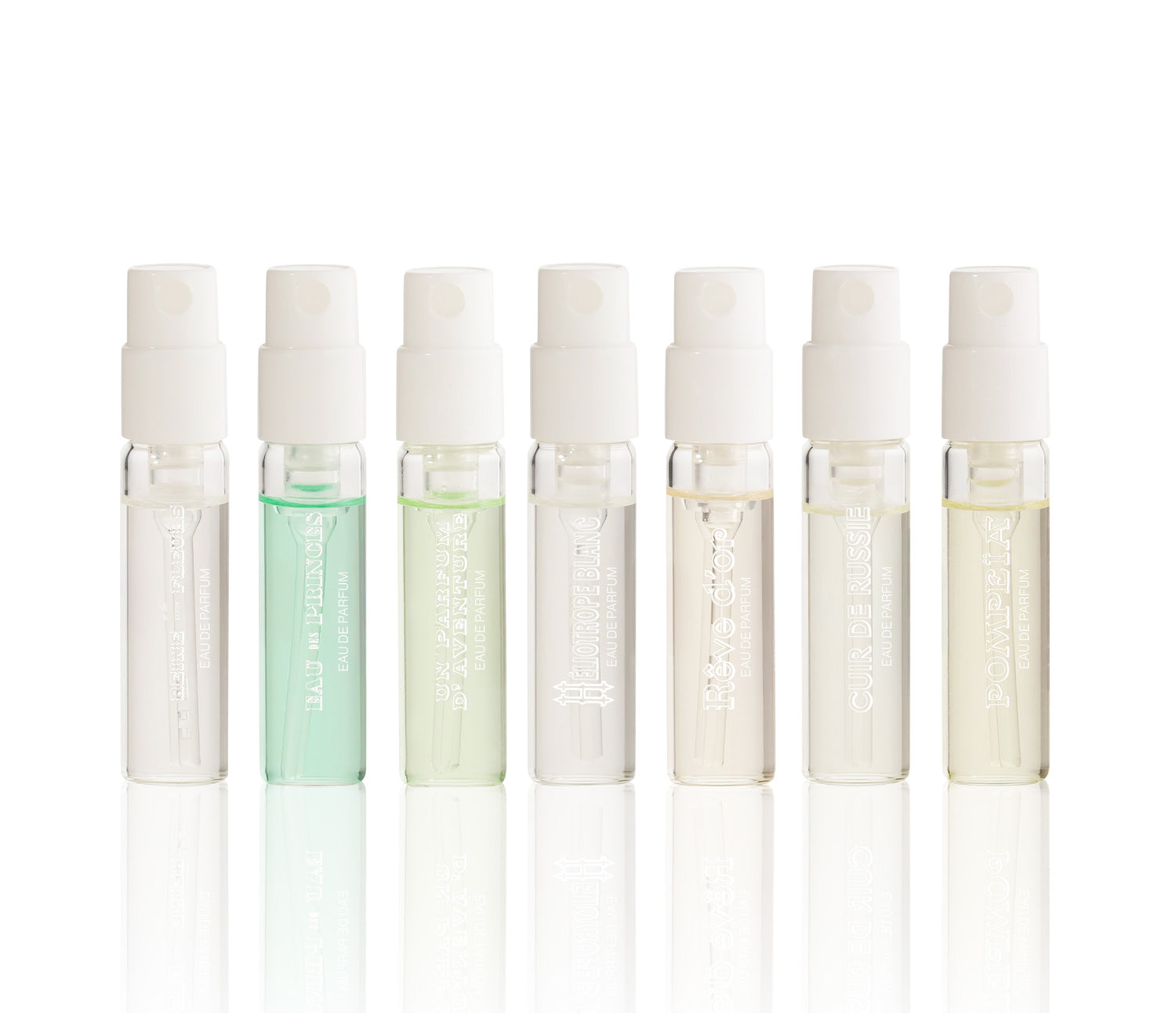 L.T. Piver Olfactory Library: sieben 2-ml-Flakons der Eaux de Parfum