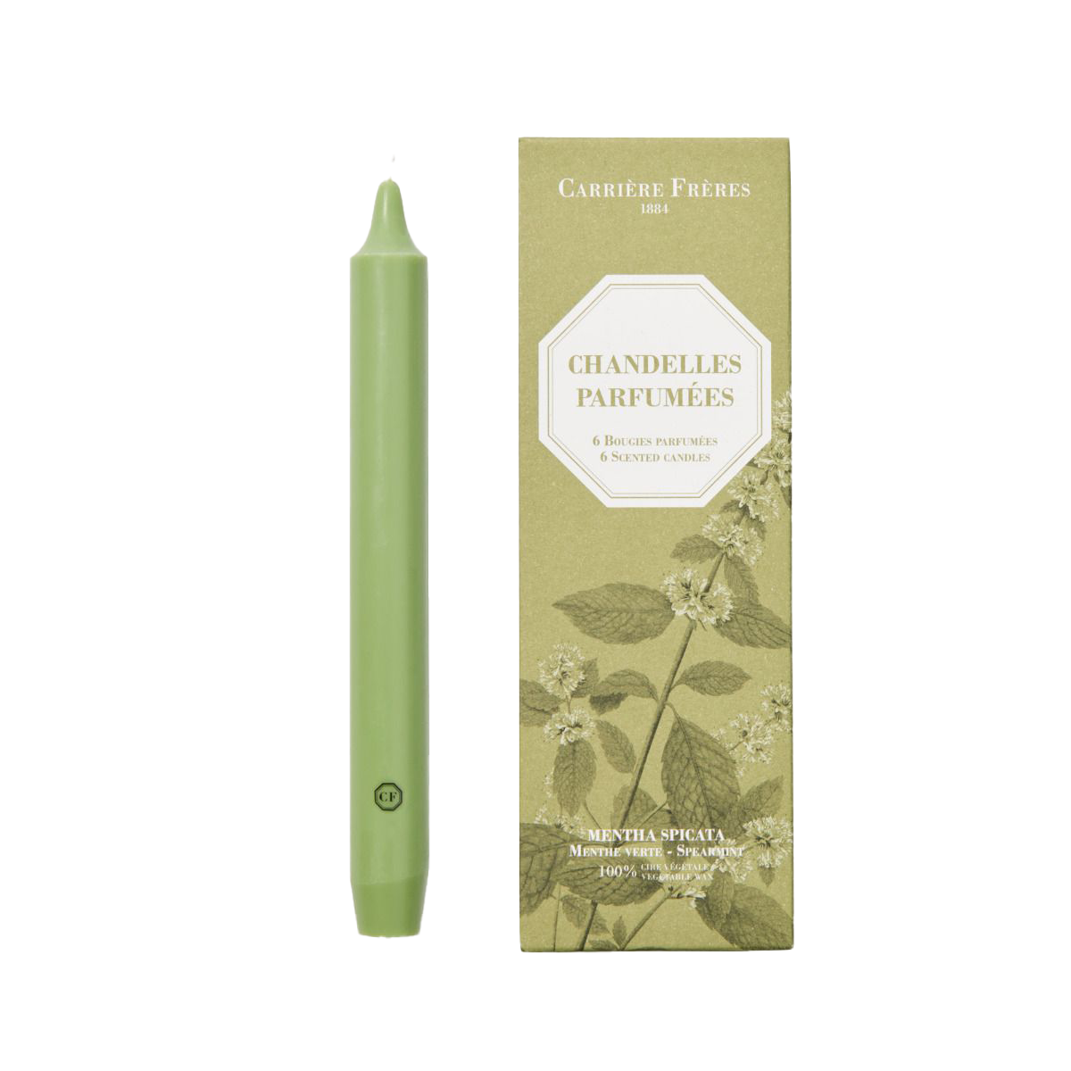Spearmint Scented Taper Candles