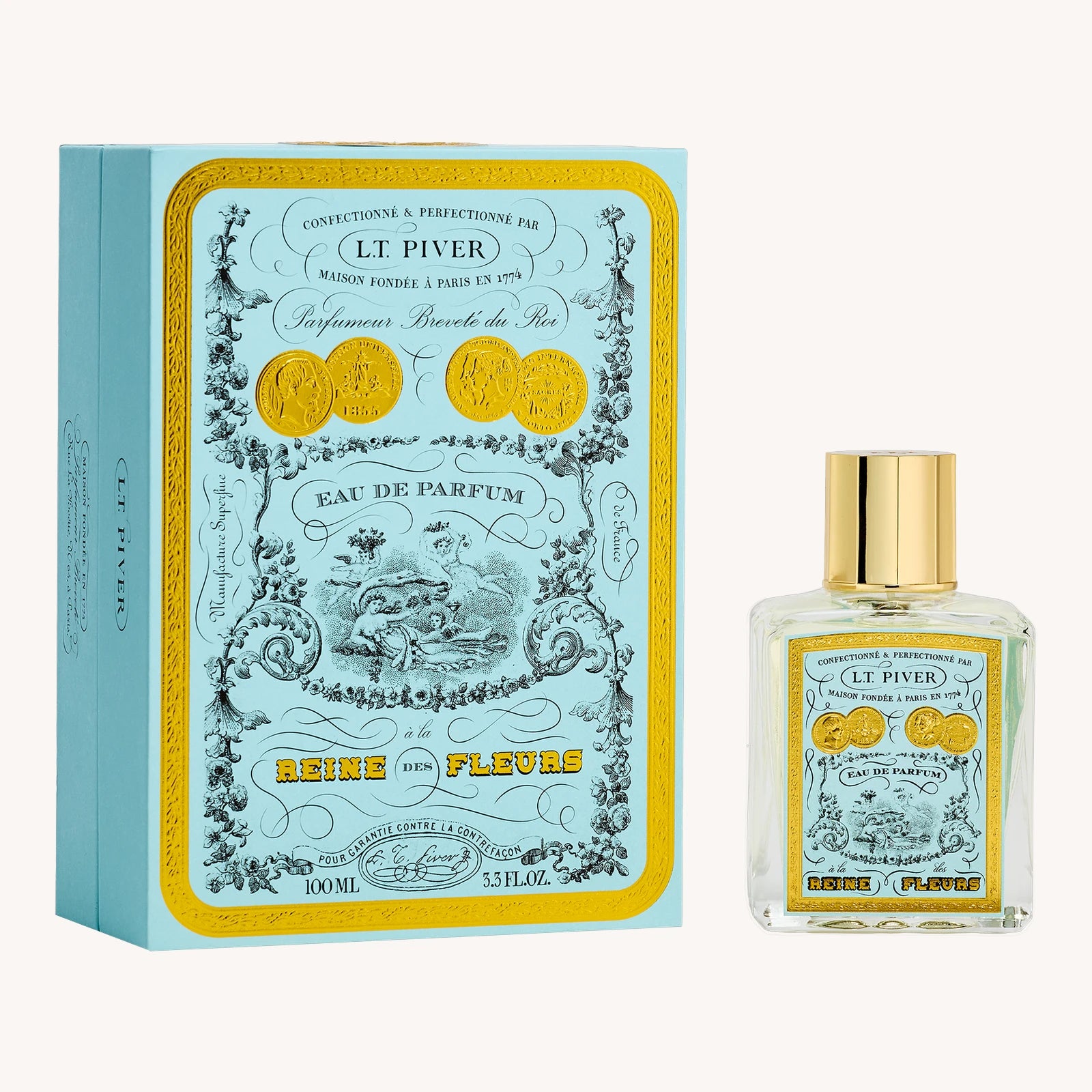 L.T. Piver À la Reine des Fleurs Eau de Parfum Flakon mit Verpackung