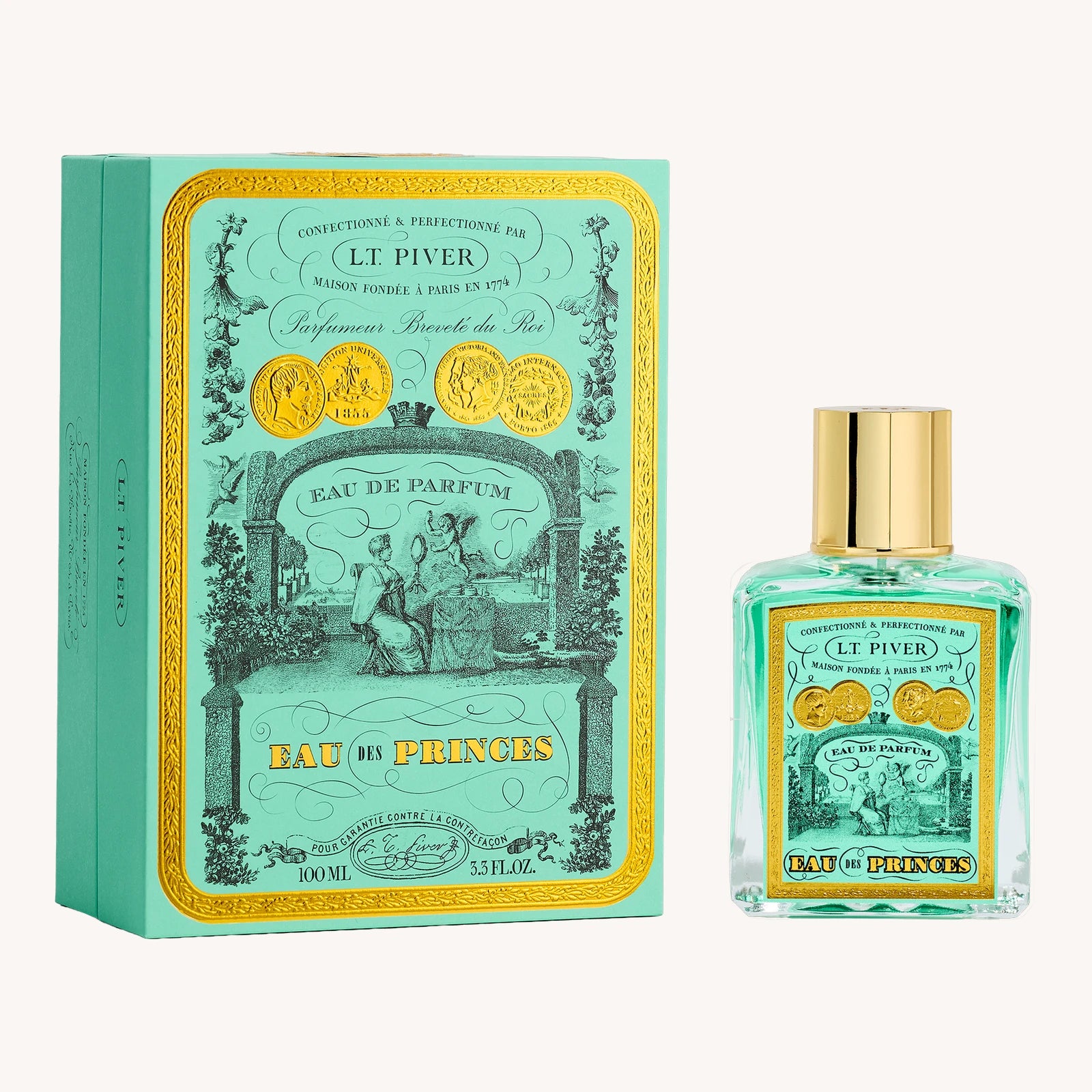 L.T. Piver Eau des Princes Eau de Parfum Flakon mit Verpackung