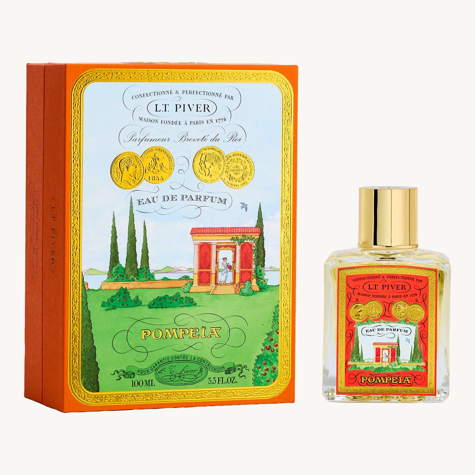 L.T. Piver Pompeïa Eau de Parfum Flakon mit Verpackung