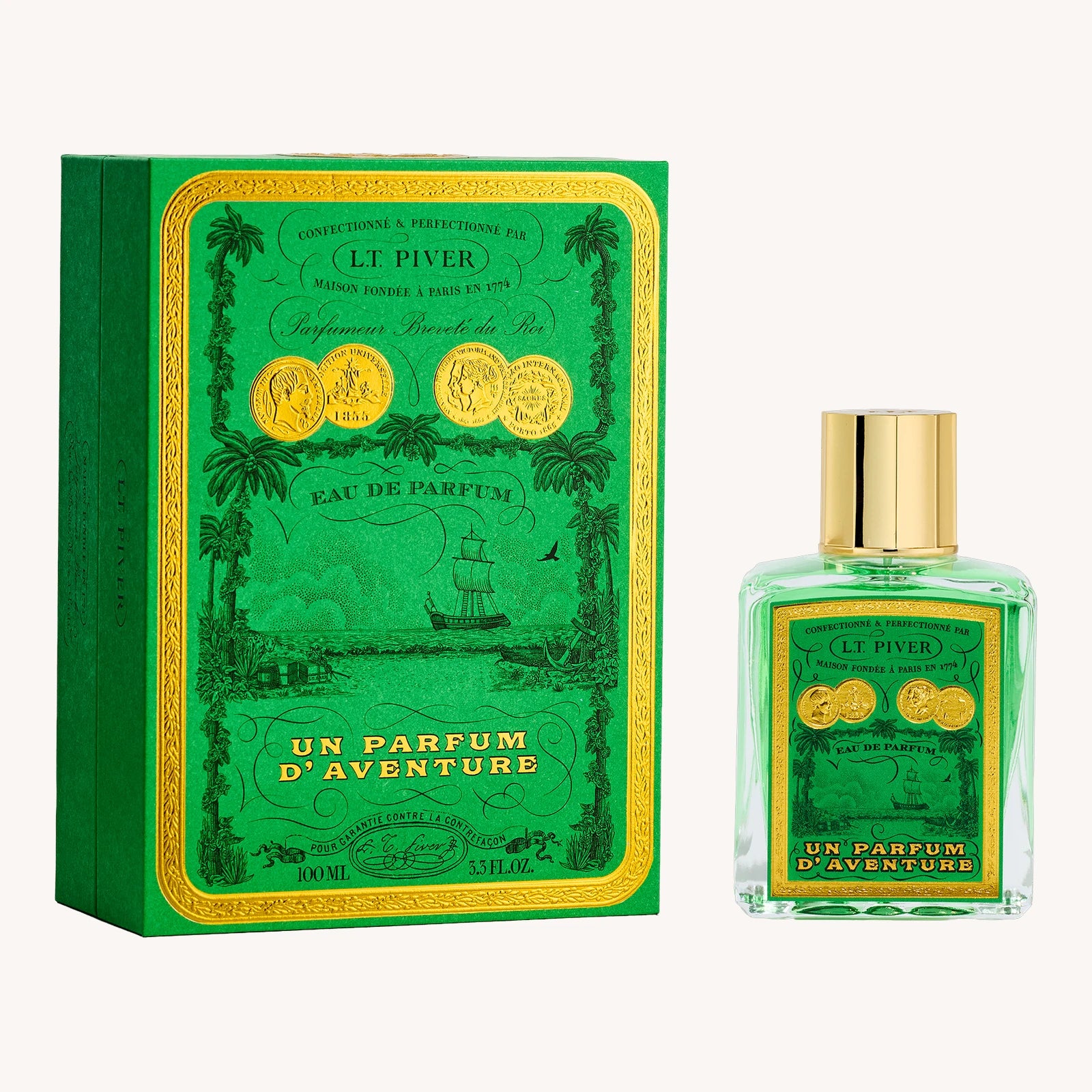 L.T. Piver Un Parfum d'Aventure Eau de Parfum Flakon mit Verpackung