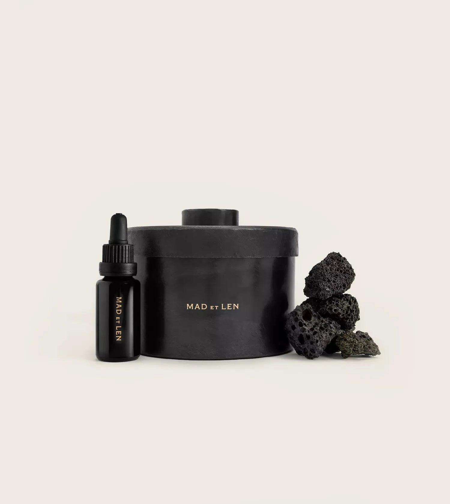 Small Pot Pourri Mineral Amber Lava Green- Cypress De Max - SNUD