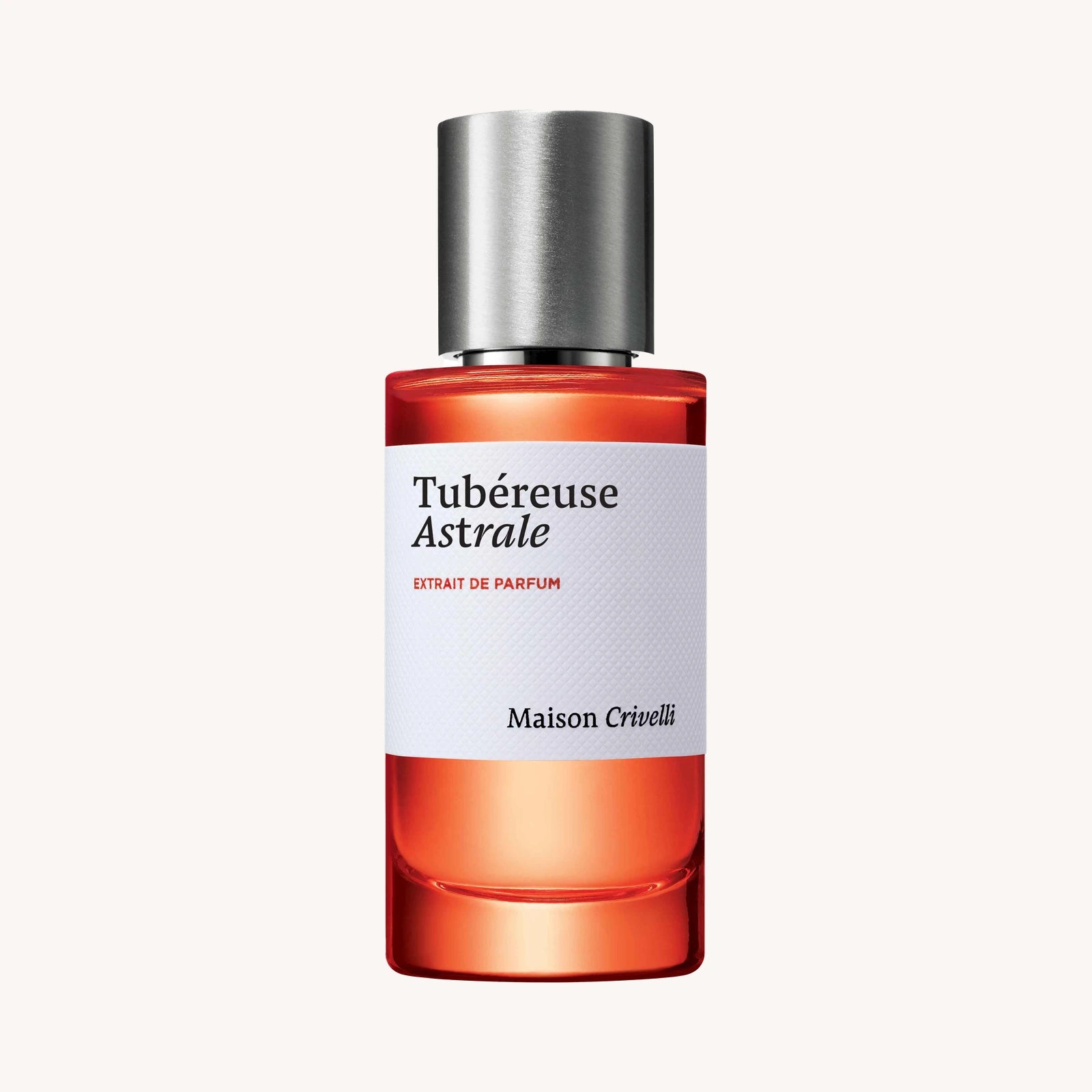 Tubéreuse Astrale Extrait de Parfum von Maison Crivelli, 100 ml Flakon vor hellem Hintergrund