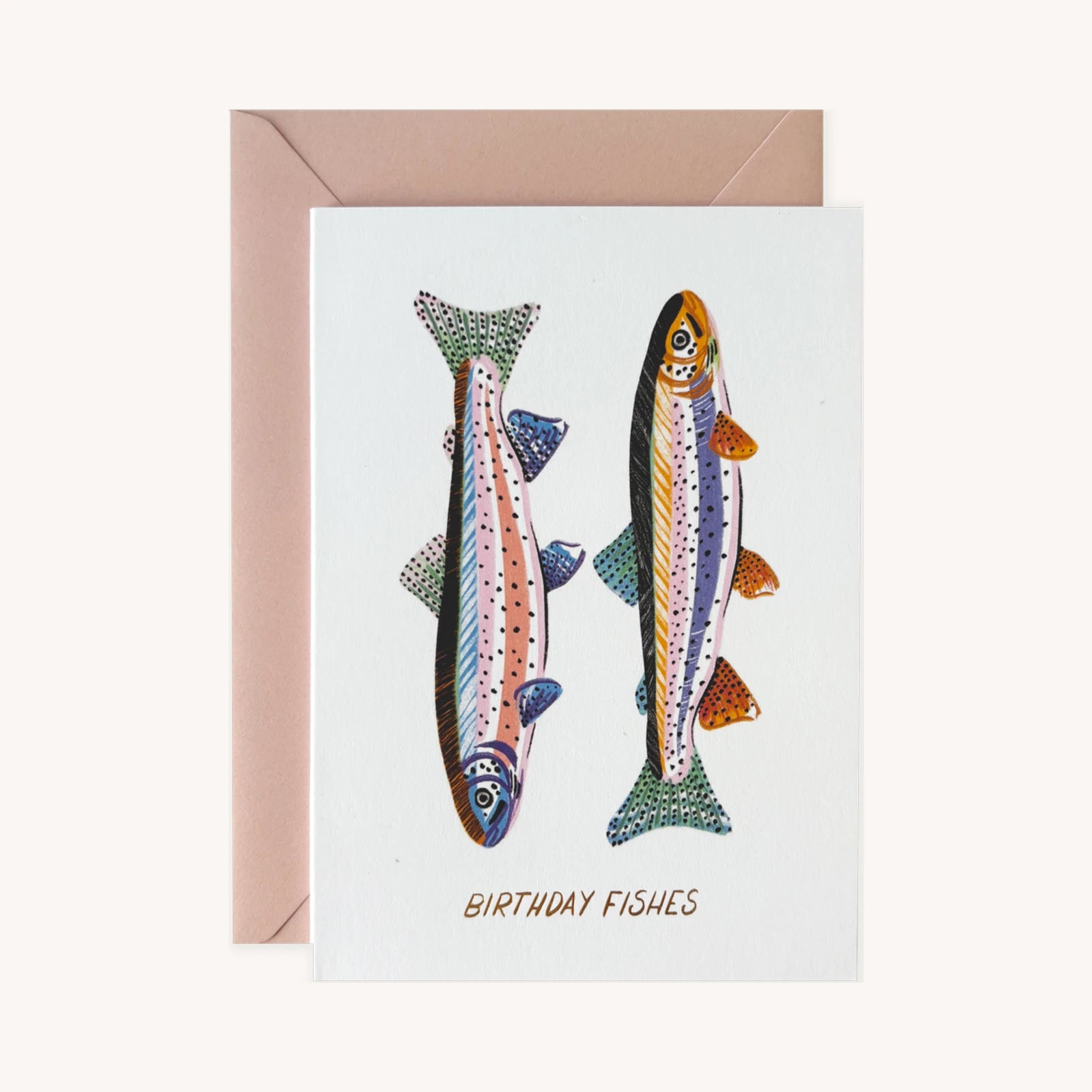 POLDI PAPIER Birthday Fishes Grußkarte