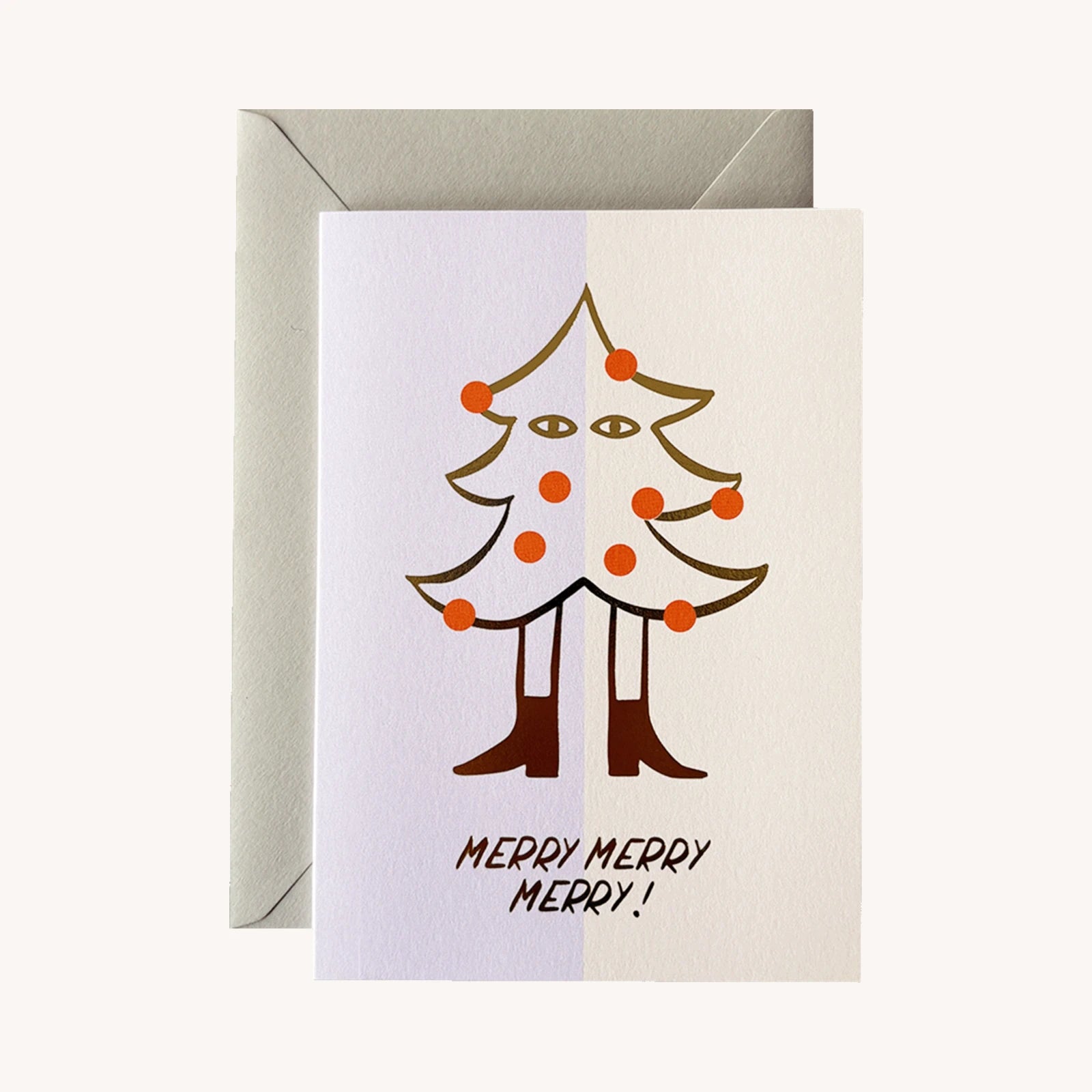POLDI PAPIER Merry, Merry, Merry Grußkarte