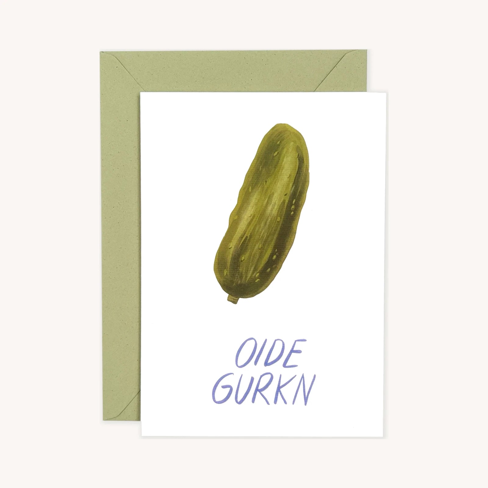 POLDI PAPIER Oide Gurkn Grußkarte