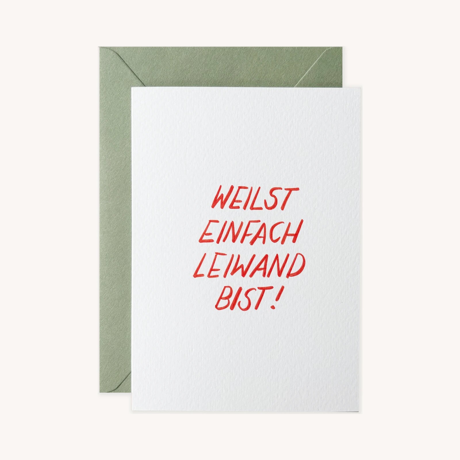 POLDI PAPIER Weilst einfach leiwand bist Grußkarte