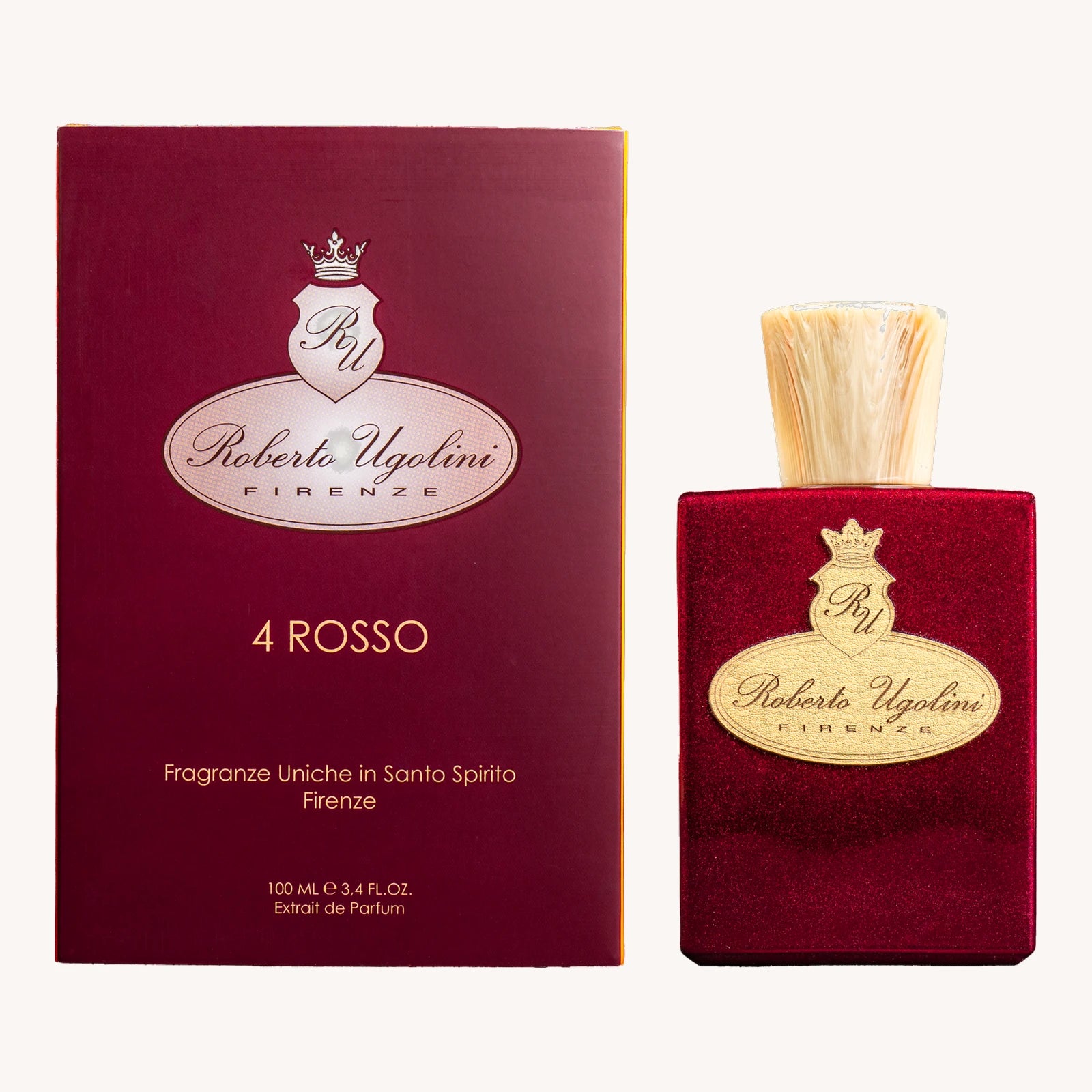 Roberto Ugolini 4 Rosso Extrait de Parfum Flakon mit Verpackung