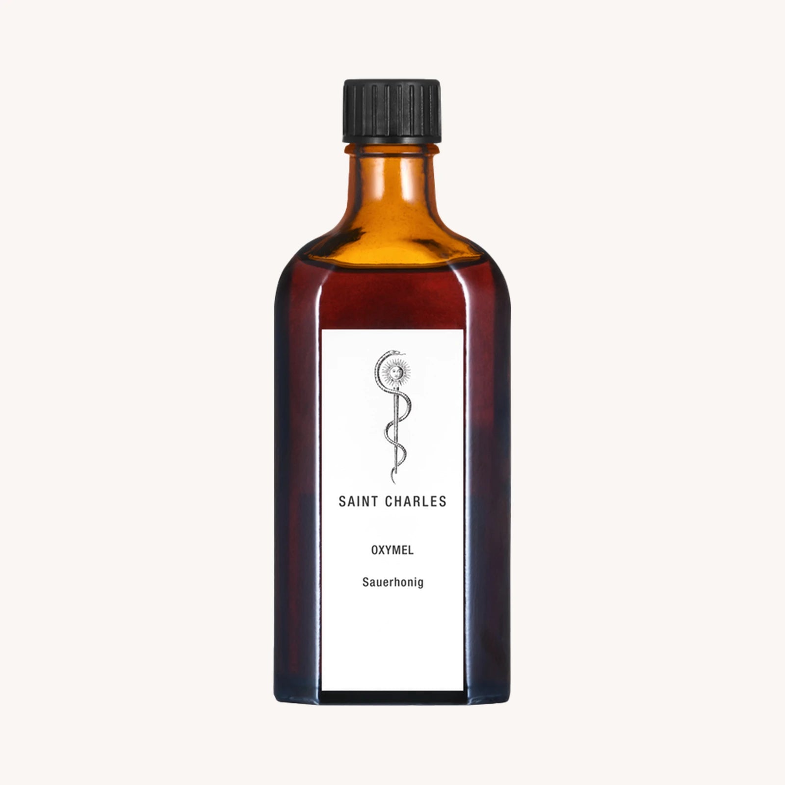 SAINT CHARLES Oxymel Sauerhonig 250 ml in brauner Glasflasche