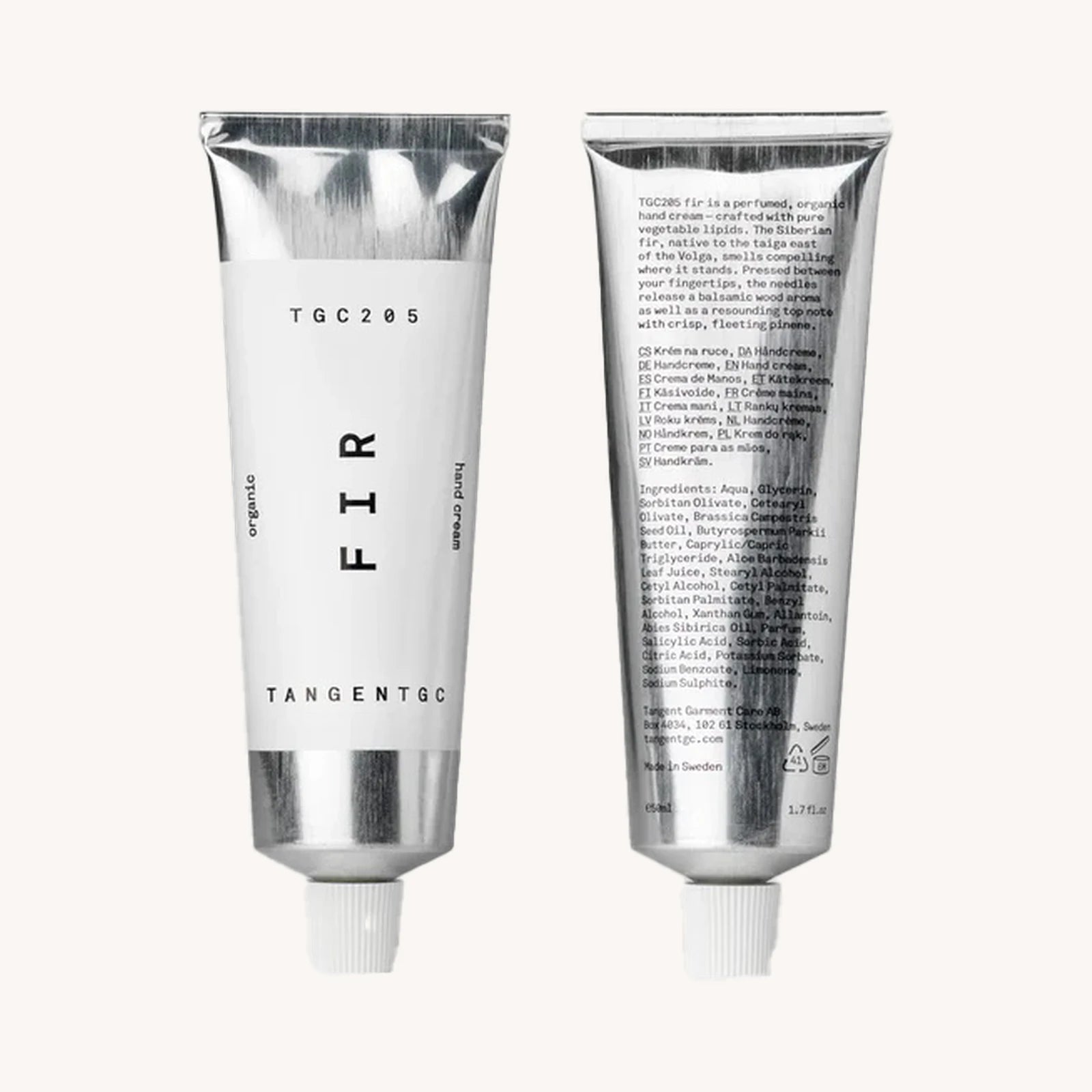 Tangent GC TGC205 Tanne Handcreme 50 ml, Tube Vorder- und Rückseite