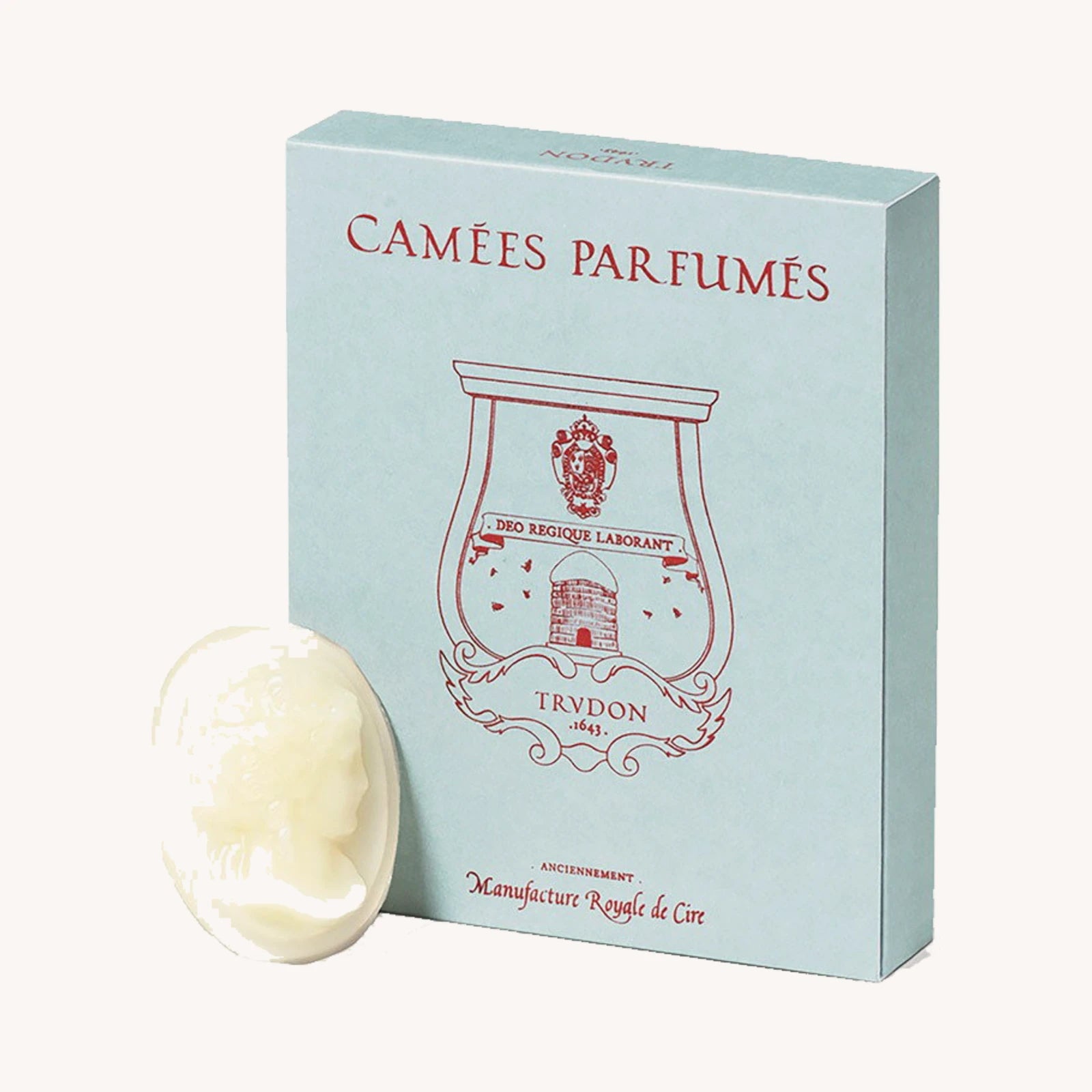 Trudon scented wax cameos Cyrnos with packaging